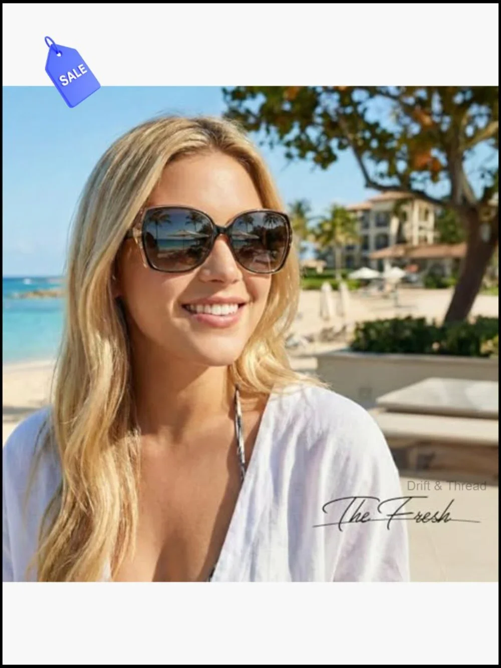 Oversized Butterfly Sunglasses UV400 Protection for Women - Gift Ready